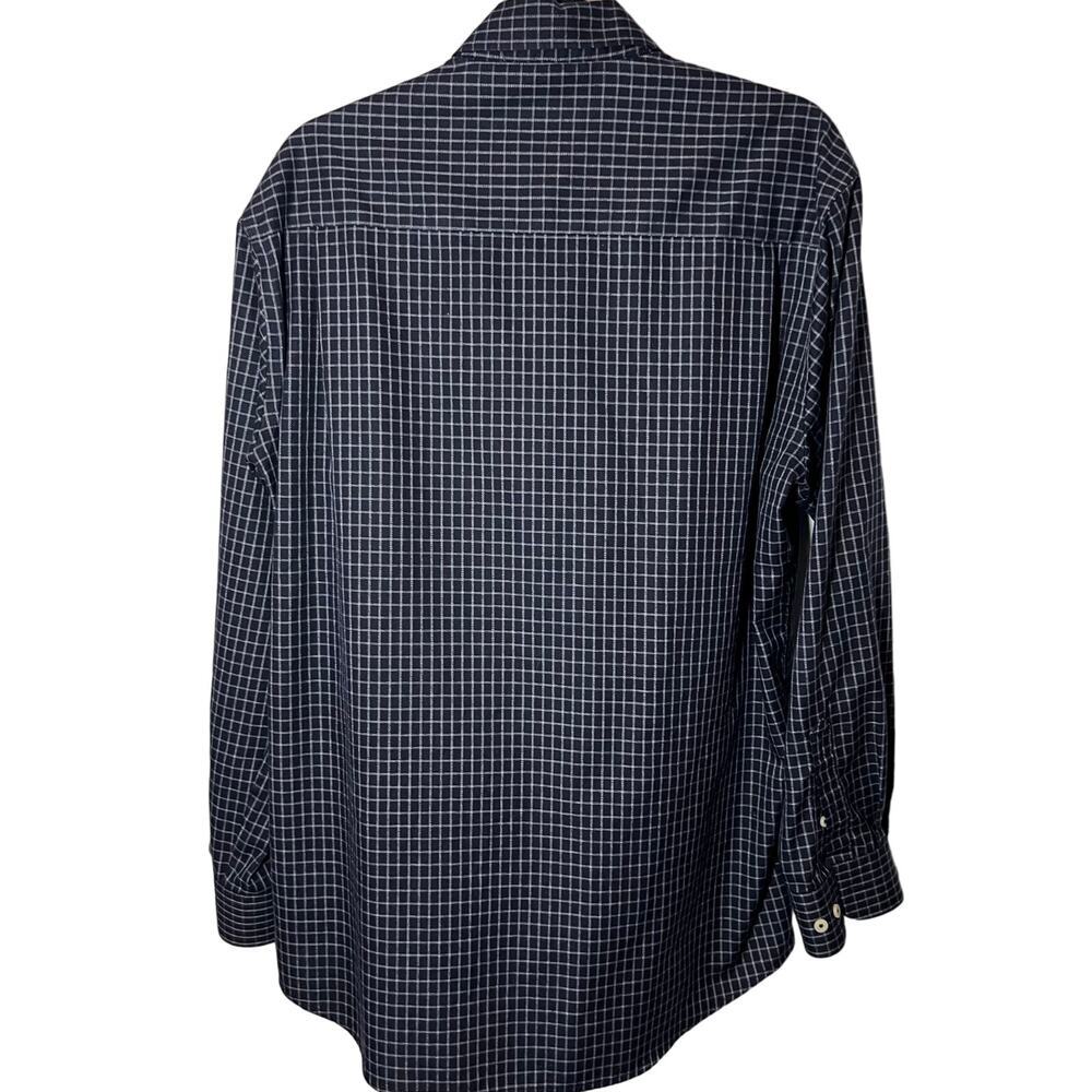Forsyth Men's Dress Shirt Size Large Dark Blue - Picture 3 of 7